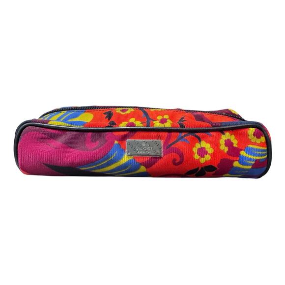 Auth. Limited Edition Gucci Rare Tropical Floral Canvas Small Zip Pouch W/COA